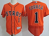 Houston Astros #1 Carlos Correa Orange Flexbase Stitched MLB Jersey,baseball caps,new era cap wholesale,wholesale hats